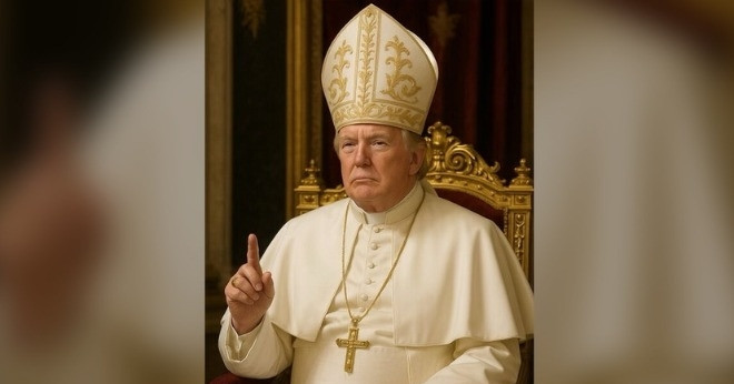 Ông Trump giải thích về bức ảnh 'chế' mặc trang phục Giáo hoàng