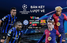 Xem trực tiếp Inter vs Barca, bán kết lượt về Cúp C1 ở kênh nào?
