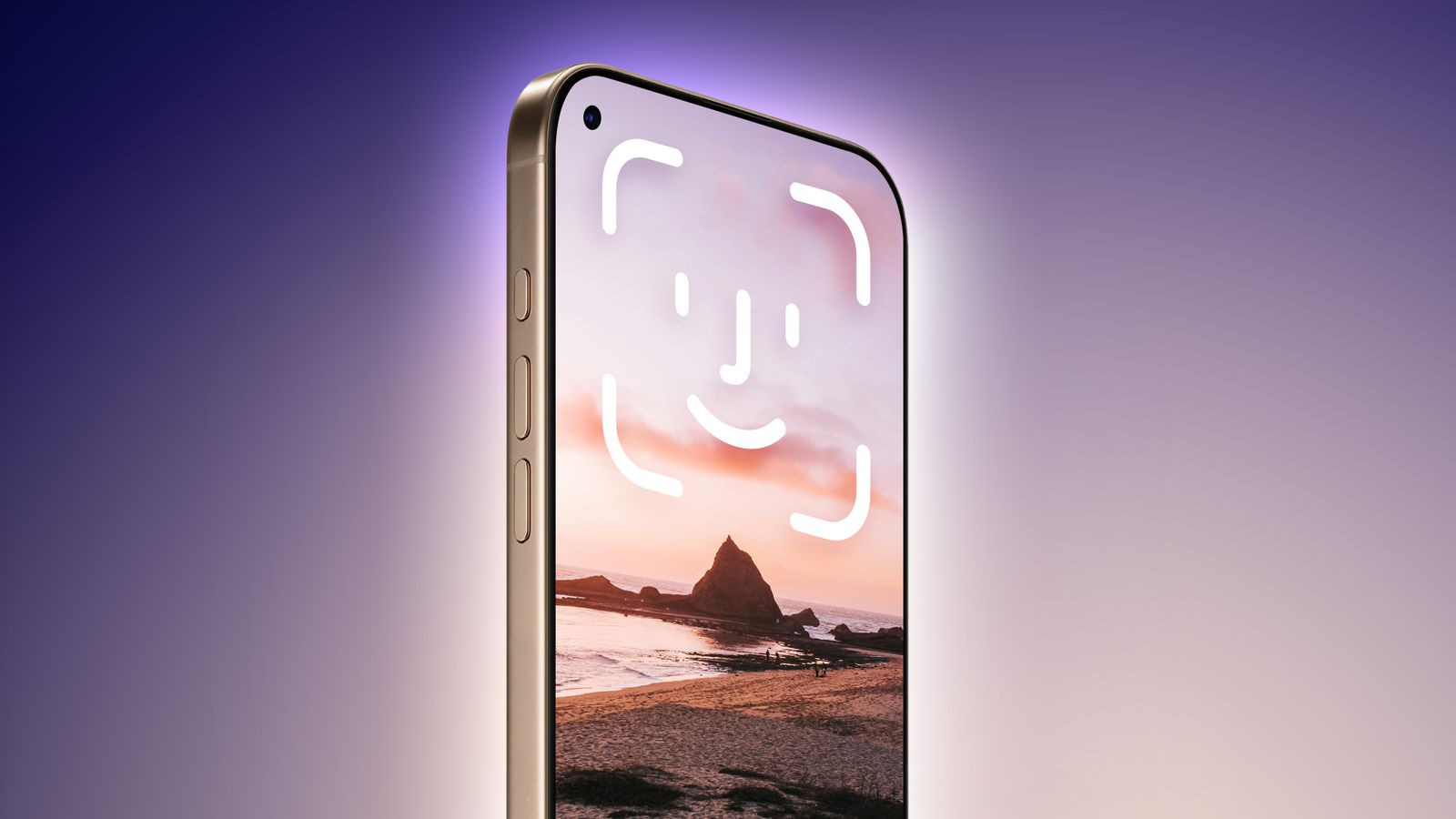 iPhone Top Left Hole Punch Face ID Feature Purple.jpg