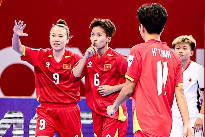 ĐT futsal nữ Việt Nam ra quân thuận lợi tại VCK châu Á