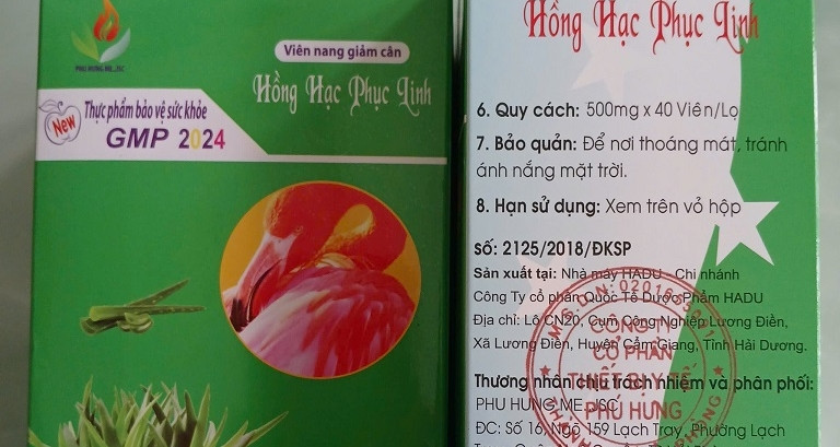 Phát hiện nhà thuốc bán loại thực phẩm chức năng chứa 3 chất cấm