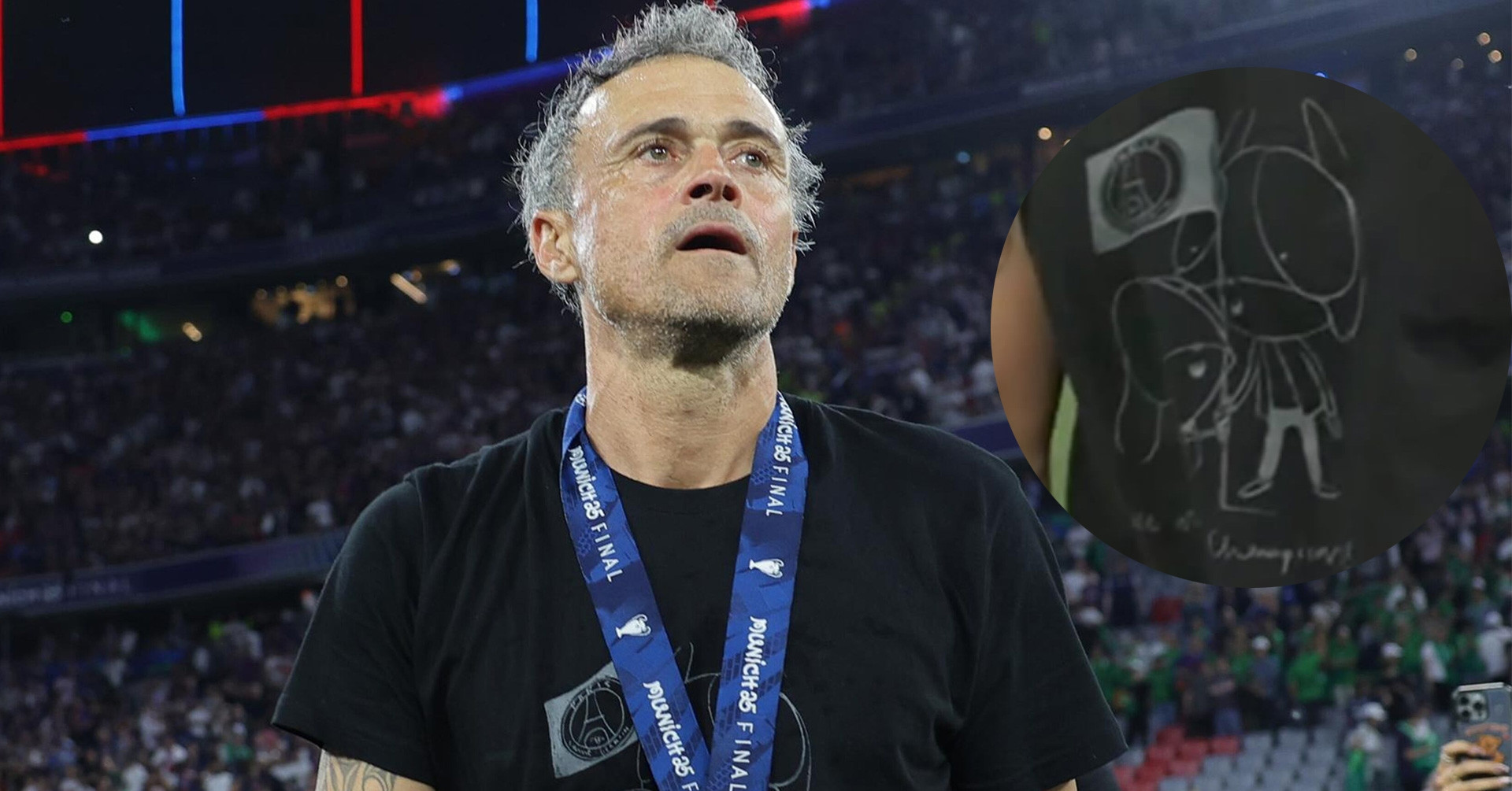 Xúc động Luis Enrique tưởng nhớ con gái Xana ở Cúp C1