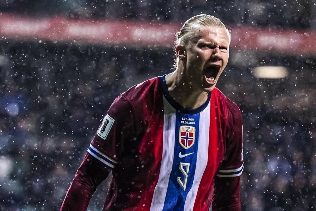 Haaland lập đại công, Na Uy củng cố ngôi đầu bảng