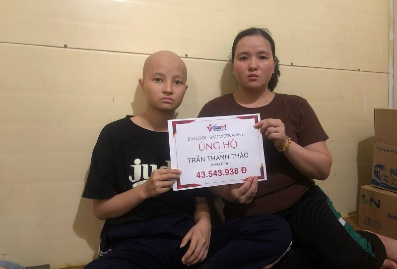 Bạn đọc giúp đỡ em Trần Thanh Thảo bị u nguyên bào thần kinh hơn 43 triệu đồng