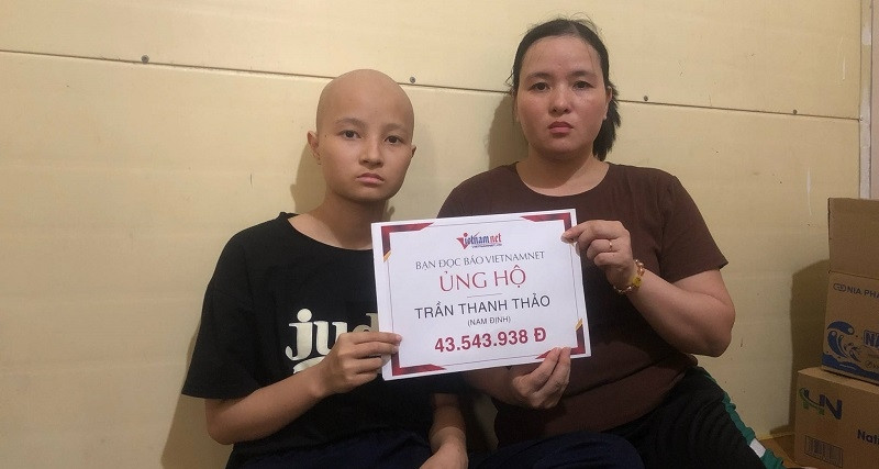 Bạn đọc giúp đỡ em Trần Thanh Thảo bị u nguyên bào thần kinh hơn 43 triệu đồng