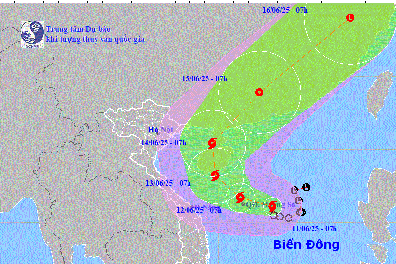 Bão số 1 hình thành, chính thức ghi nhận cơn bão đầu tiên năm 2025