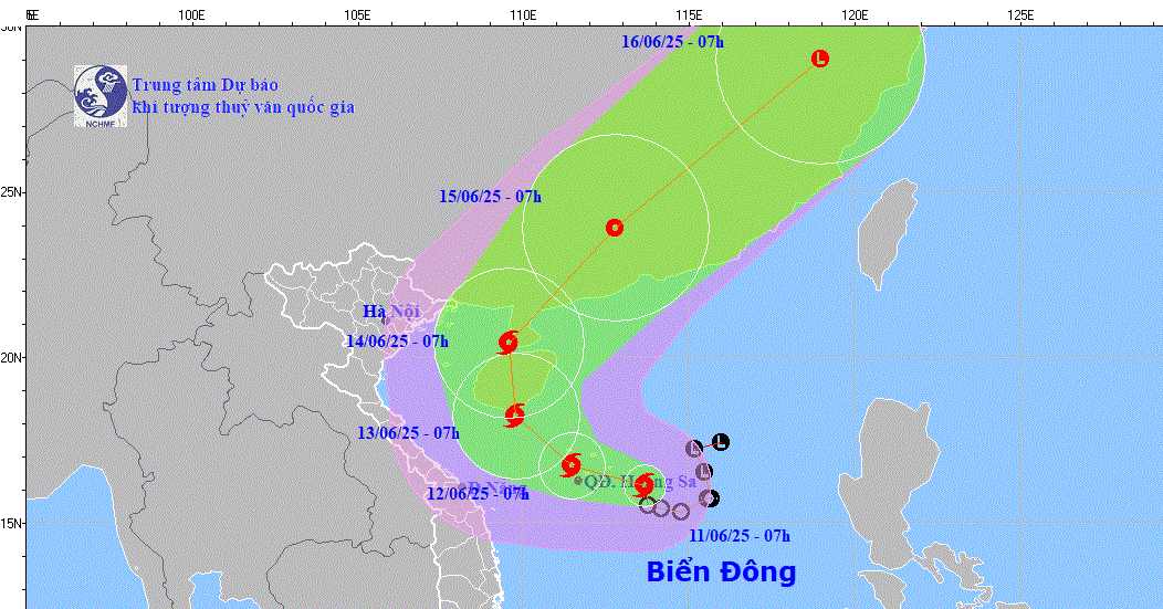Bão số 1 hình thành, chính thức ghi nhận cơn bã...
