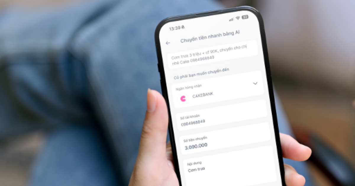 Người dùng có thể chuyển tiền nhanh bằng AI qua ngân hàng
