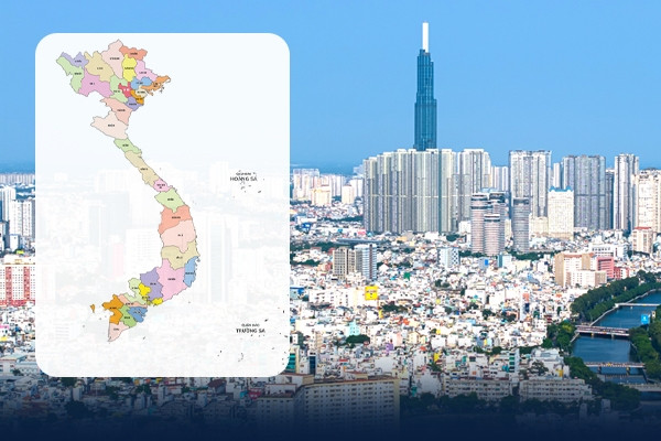 Chi tiết bản đồ đơn vị hành chính mới của Việt Nam có 34 tỉnh, thành