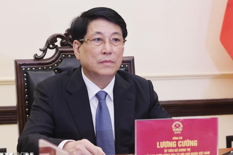 Chủ tịch nước Lương Cường điện đàm với tân Tổng thống Hàn Quốc