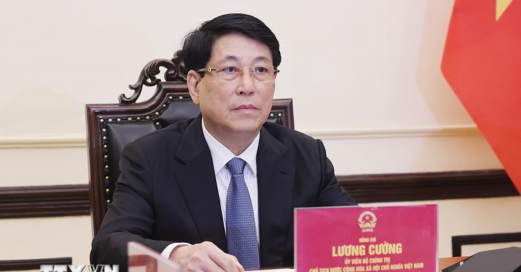 Chủ tịch nước Lương Cường điện đàm với tân Tổng thống Hàn Quốc