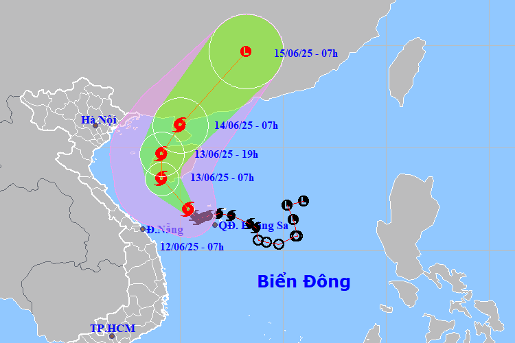 Tin bão số 1 mới nhất: Tiếp tục tăng cấp, đi vào vịnh Bắc Bộ