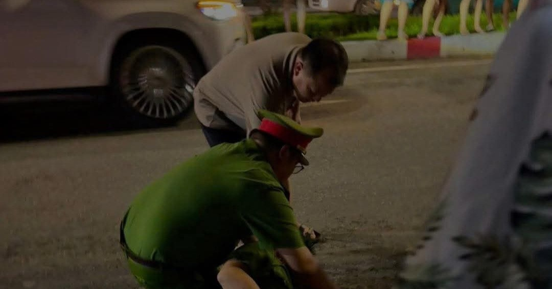Đại úy công an bị người đi xe máy không đội mũ bảo hiểm tông trọng thương