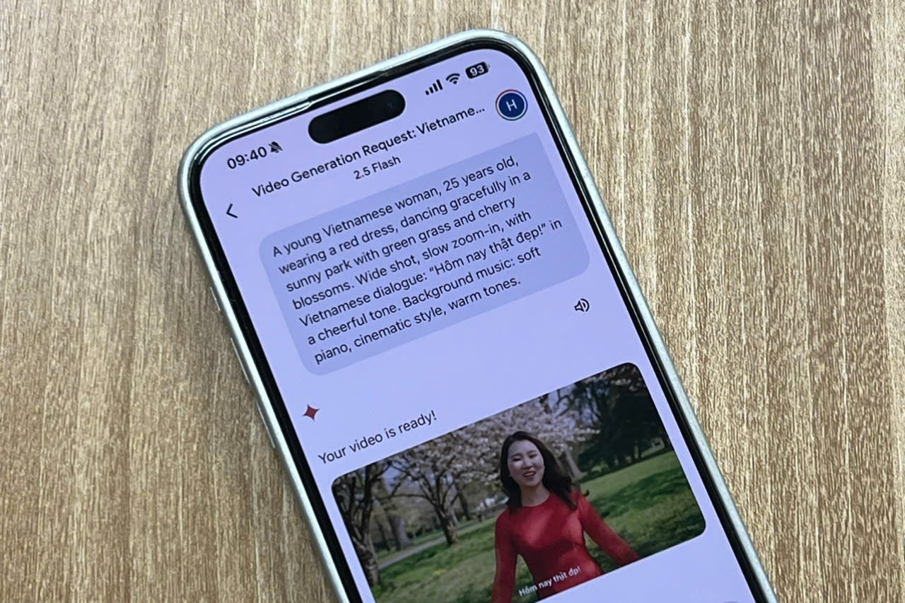 Hướng dẫn tạo video bằng Google Veo 3 trên iPhone