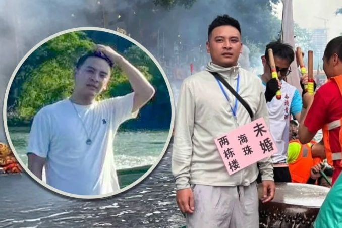 Người đàn ông 35 tuổi đeo biển ghi 'có 2 tòa nhà' để tìm bạn đời