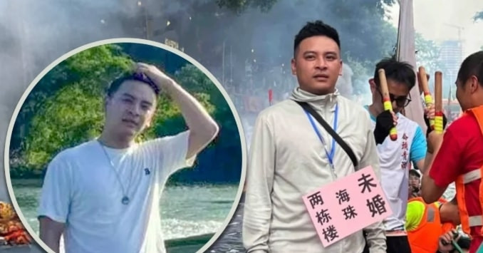 Người đàn ông 35 tuổi đeo biển ghi 'có 2 tòa nhà' để tìm bạn đời