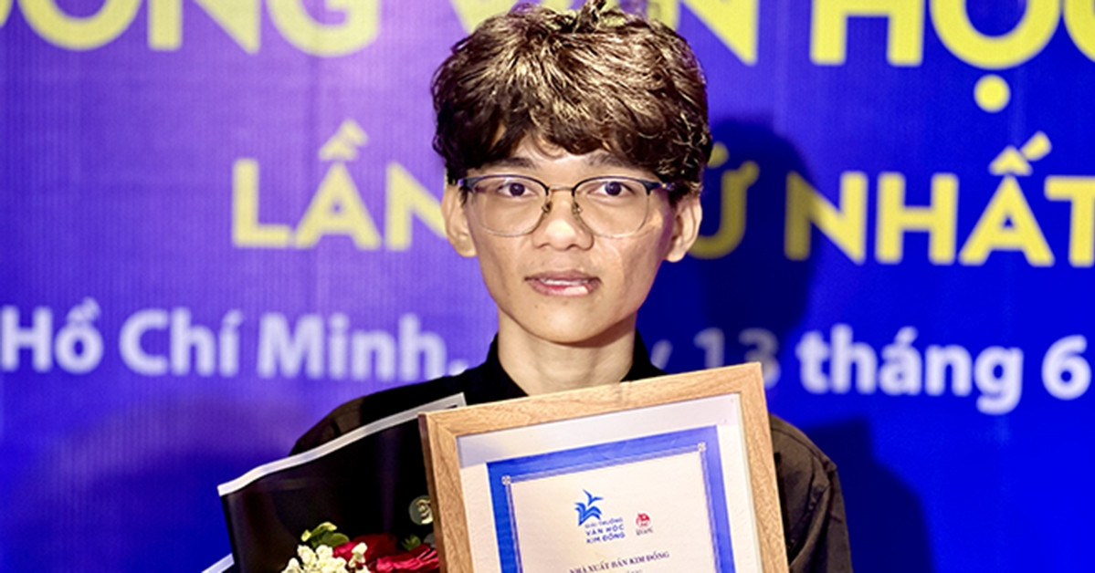 Tác giả sinh năm 2000 vỡ òa khi đoạt Giải thưởng Văn học Kim Đồng