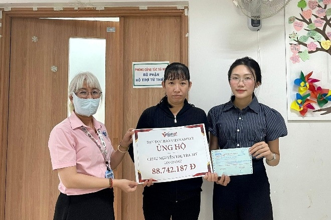 Bạn đọc giúp đỡ em Nguyễn Thị Trà My mắc ung thư xương gần 90 triệu đồng