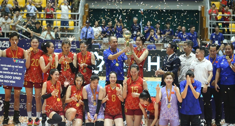 Bóng chuyền nữ Việt Nam lần thứ 3 lên tiếp vô địch AVC Nations Cup