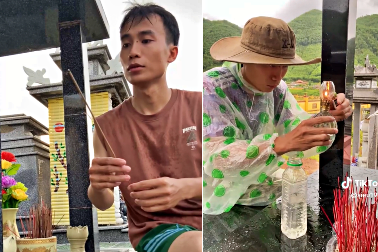 Chàng trai Đà Nẵng làm nghề lạ, vượt mưa bão 'sưởi ấm' cho người đã khuất