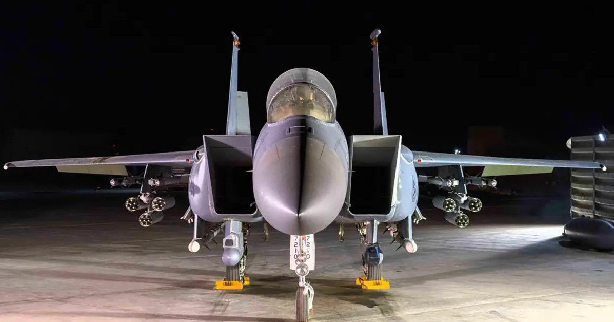 Mỹ biến tiêm kích F-15E thành sát thủ diệt UAV tại 'chảo lửa' Trung Đông đối phó Iran