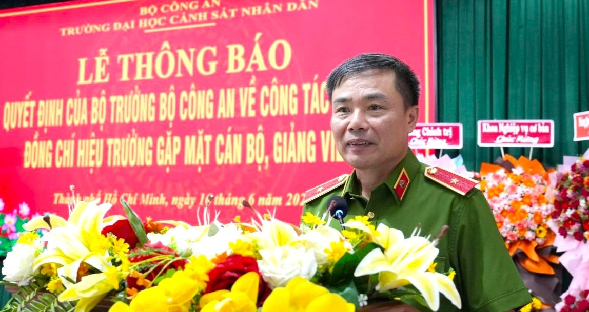 Thiếu tướng Đỗ Anh Tuấn làm Hiệu trưởng Trường Đại học Cảnh sát nhân dân