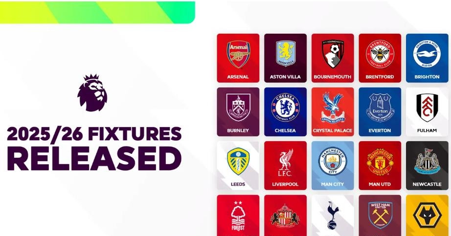 Lịch thi đấu vòng 1 Ngoại hạng Anh 2025/26: 'Đại chiến' MU vs Arsenal