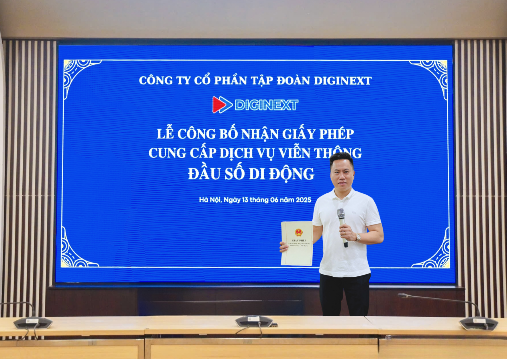Diginext được phép kinh doanh dịch vụ viễn thông di động