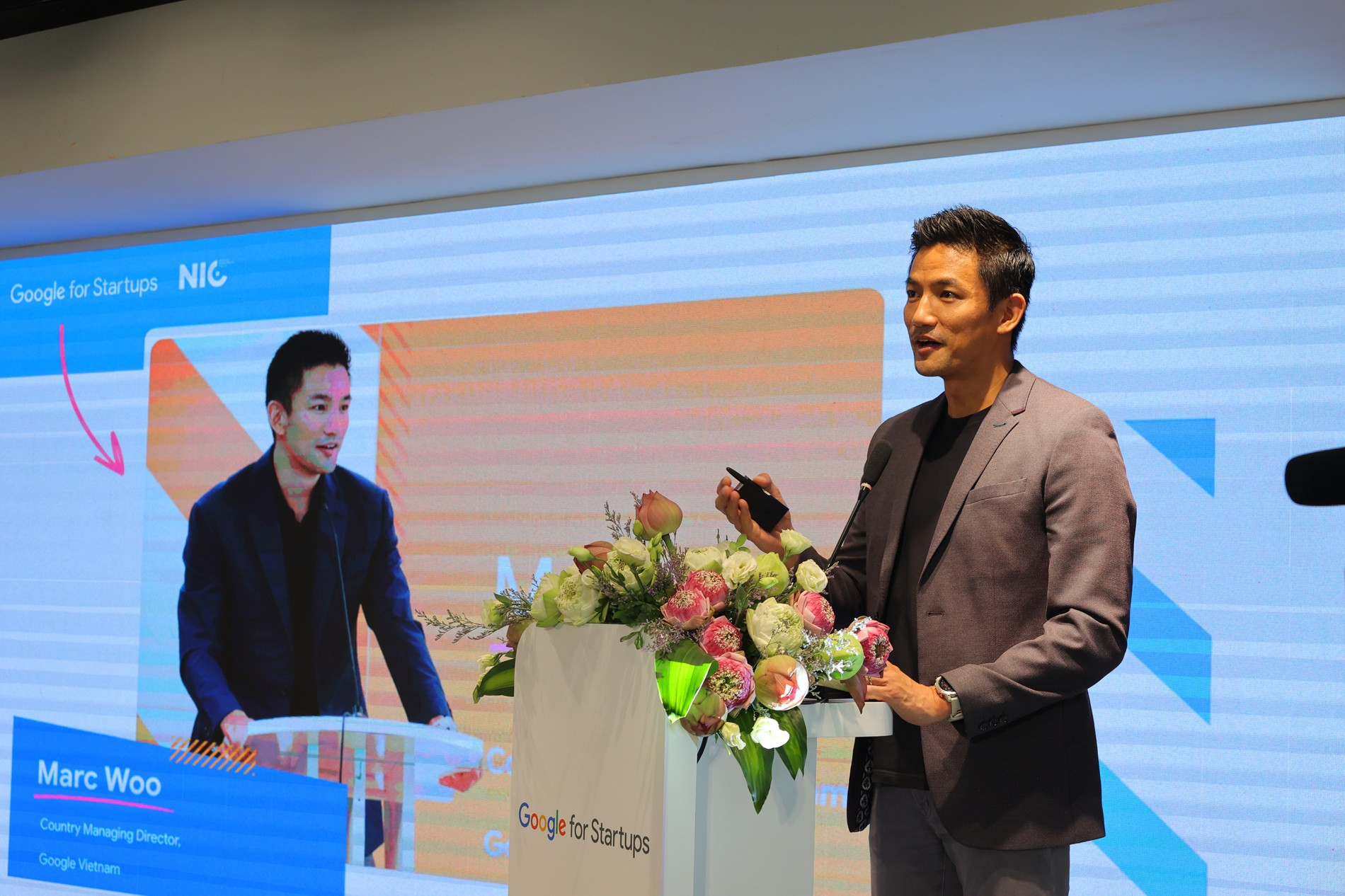 Ông Marc Woo, Giám đốc Điều hành, Google Việt Nam phát biểu tại sự kiện.JPG