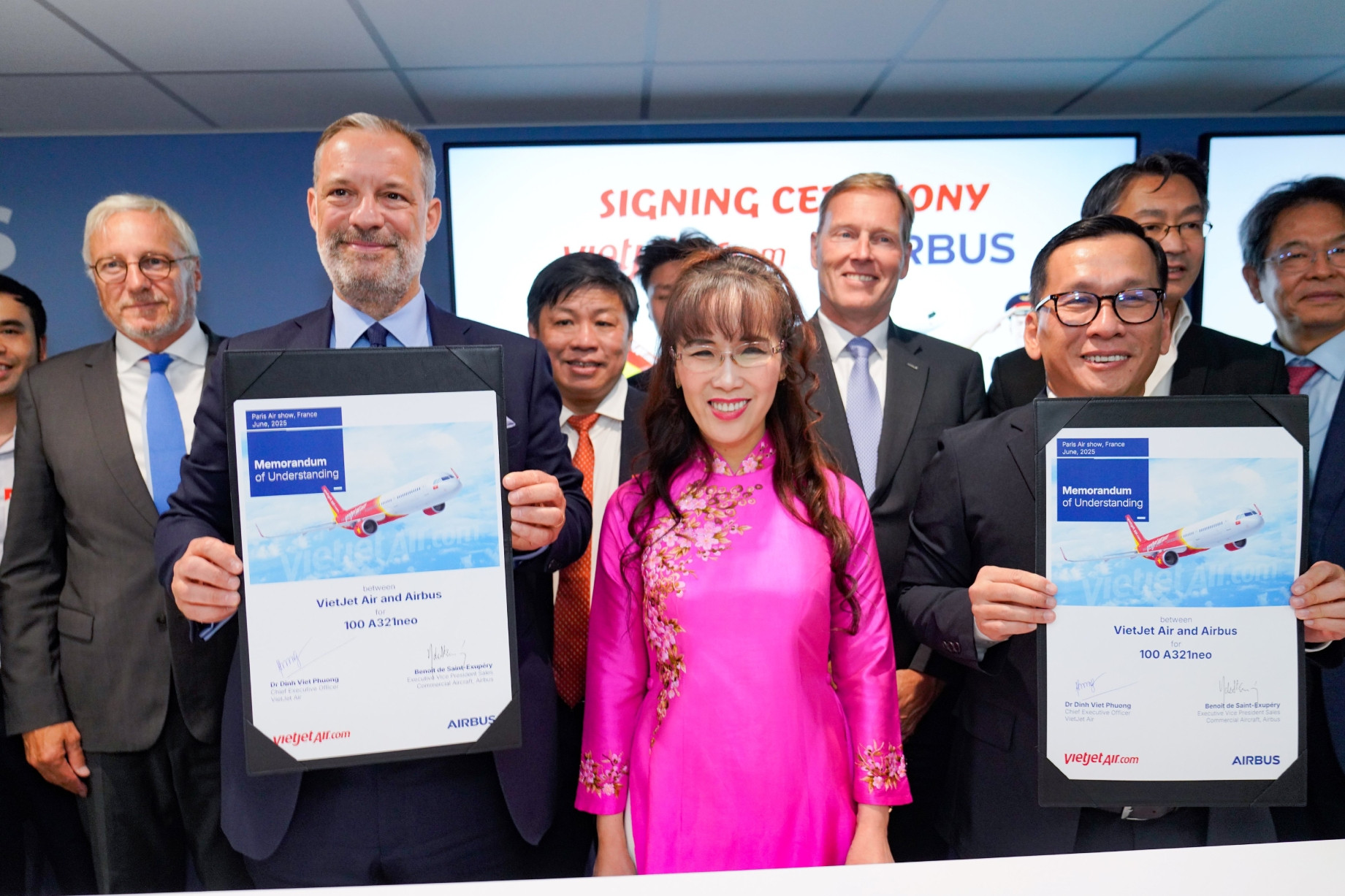 Vietjet đặt mua thêm 100 máy bay Airbus