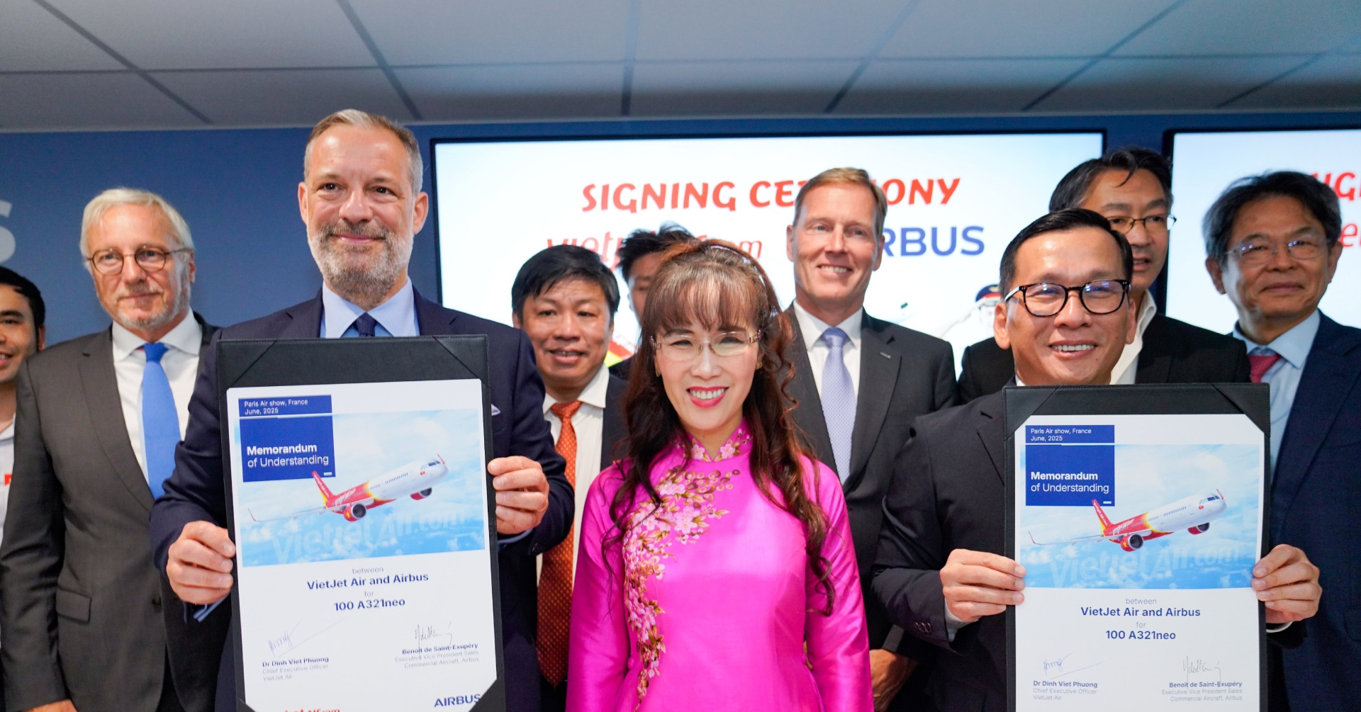 Vietjet đặt mua thêm 100 máy bay Airbus