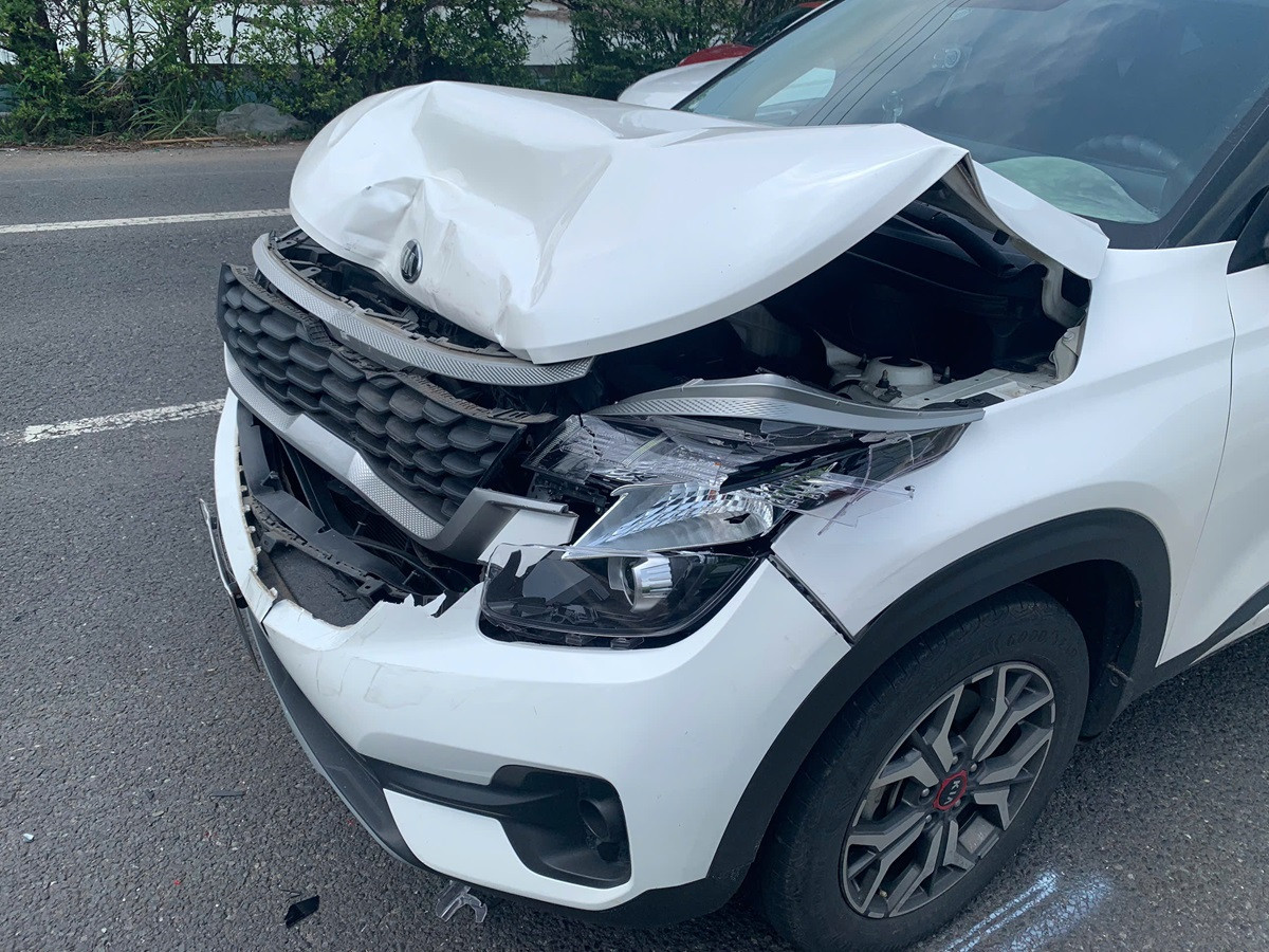 6 ô tô va chạm liên hoàn trên quốc lộ 51, lối ra TP Vũng Tàu ùn tắc..jpg