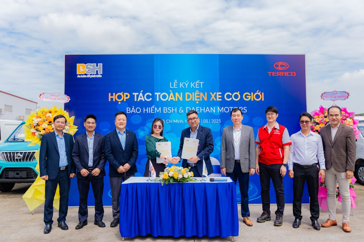 BSH hợp tác với Daehan Motors triển khai bảo hiểm xe Teraco