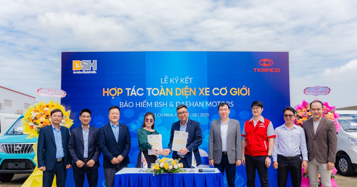 BSH hợp tác với Daehan Motors triển khai bảo hiểm xe Teraco