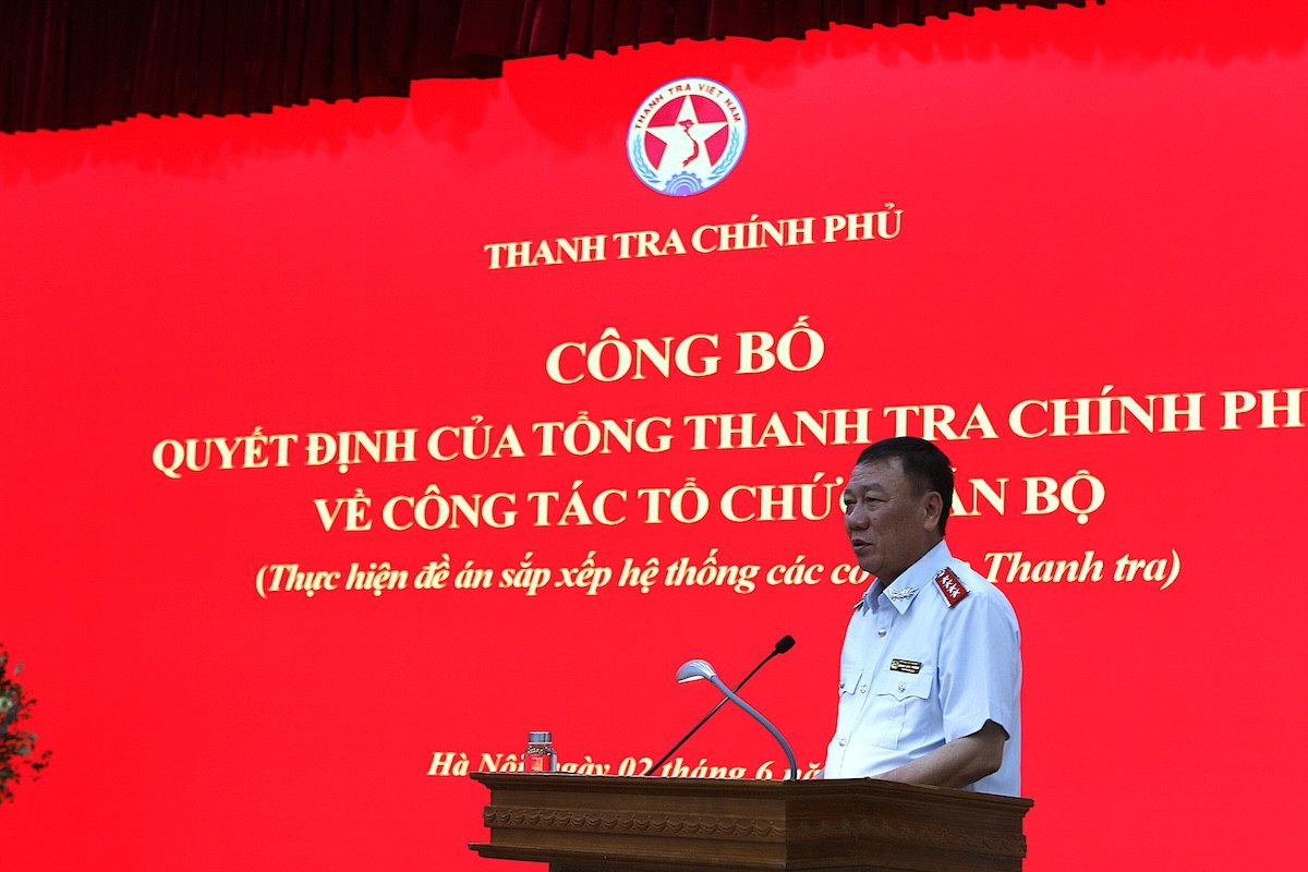 Công bố loạt quyết định công tác cán bộ 'lớn nhất lịch sử' Thanh tra Chính phủ