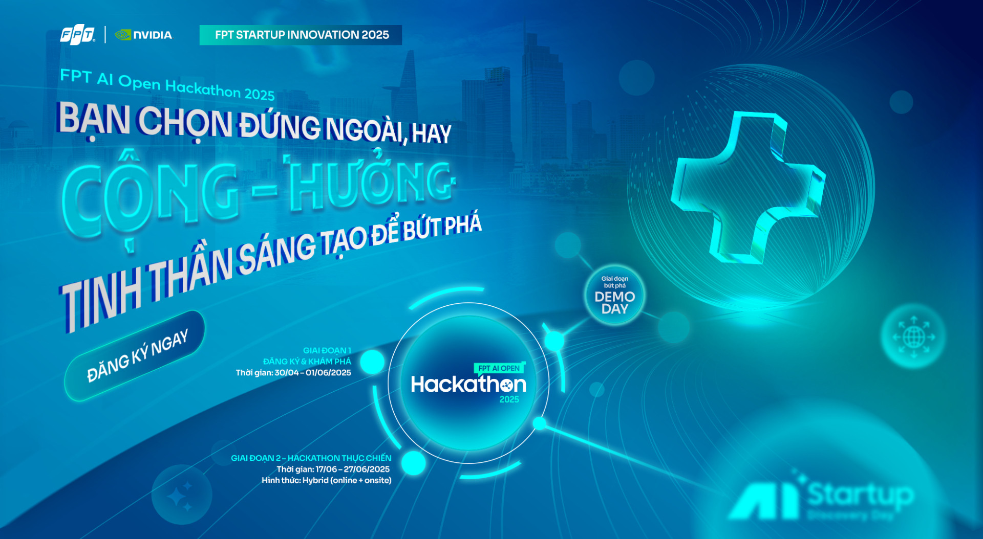 FPT AI OPEN HACKATHON 2025   CỘNG HƯỞNG TINH THẦN SÁNG TẠO, BỨT PHÁ TƯƠNG LẠI AI VIỆT..jpg