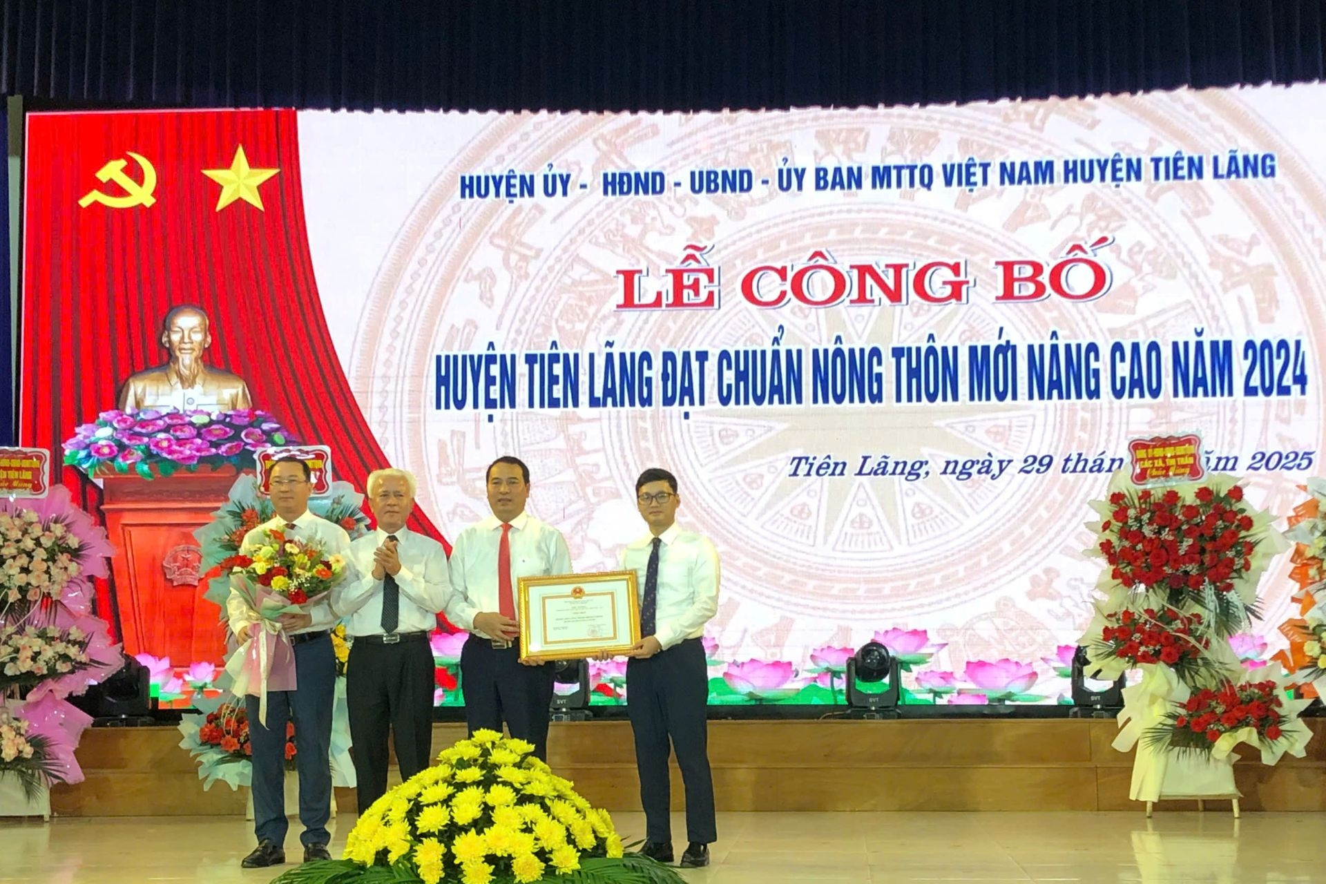 Hải Phòng: huyện Tiên Lãng đạt chuẩn Nông thôn mới nâng cao năm 2024