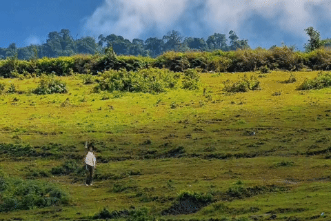 Cao nguyên cách Hà Nội 300km có biển mây, thác nước, khách rộn ràng reo vui