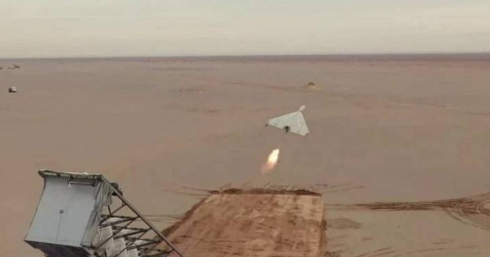 Video tiêm kích F-16 Israel dùng tên lửa bắn nổ UAV Shahed-136 của Iran