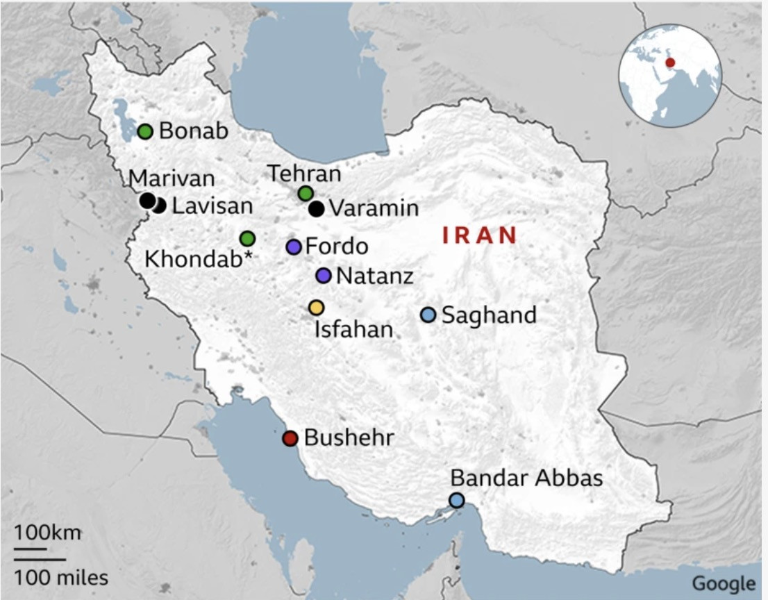 các cơ sở hạt nhân Iran