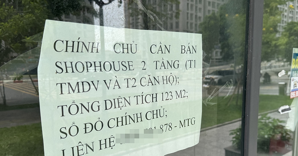Shophouse gần 20 tỷ bỏ không: Muốn chốt lời cả năm không ai hỏi, cho thuê cũng khó