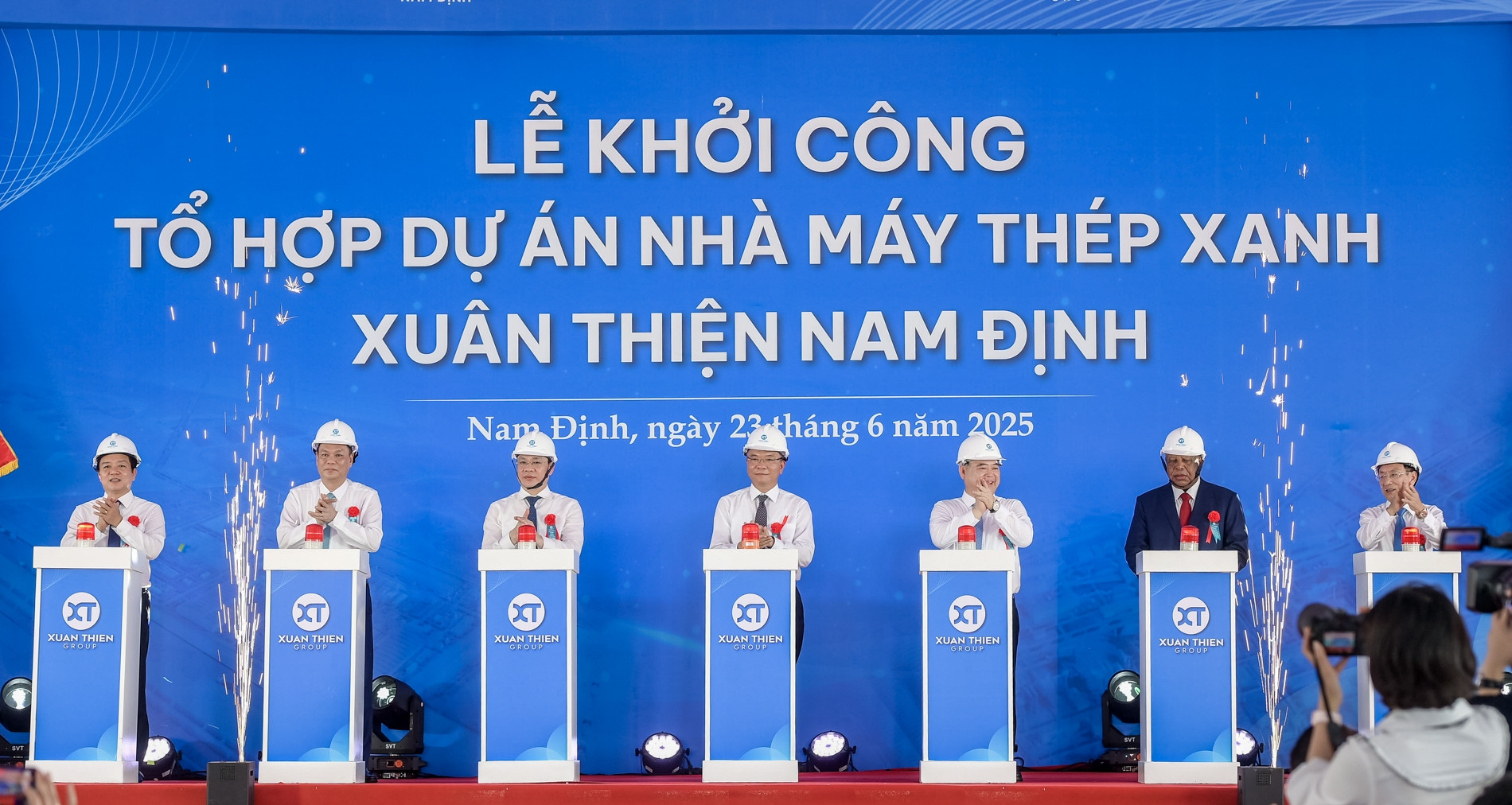 Khởi công tổ hợp dự án Thép Xanh 98.000 tỷ đồng ở Nam Định