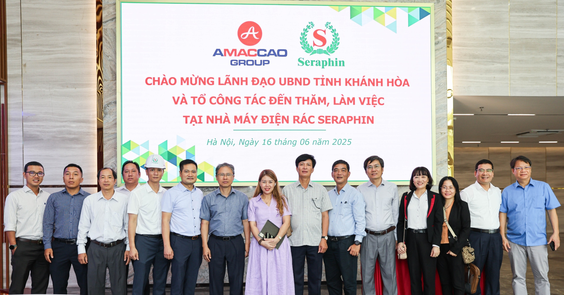 Lãnh đạo tỉnh Khánh Hòa khảo sát Nhà máy điện rác Seraphin - Hà Nội