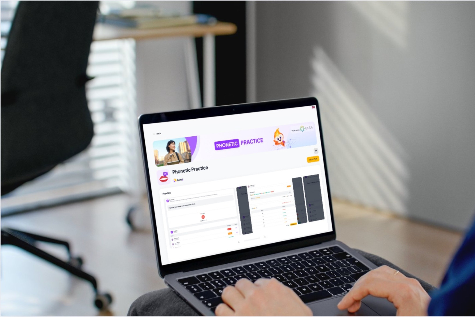 Lume Test kết hợp Elsa Speak ra mắt phòng luyện ngữ âm ứng dụng AI
