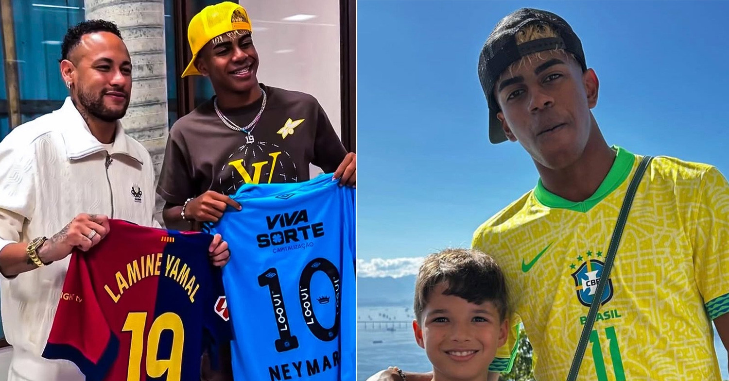 Lamine Yamal thăm Neymar, chơi bóng khu ổ chuột lớn nhất Brazil