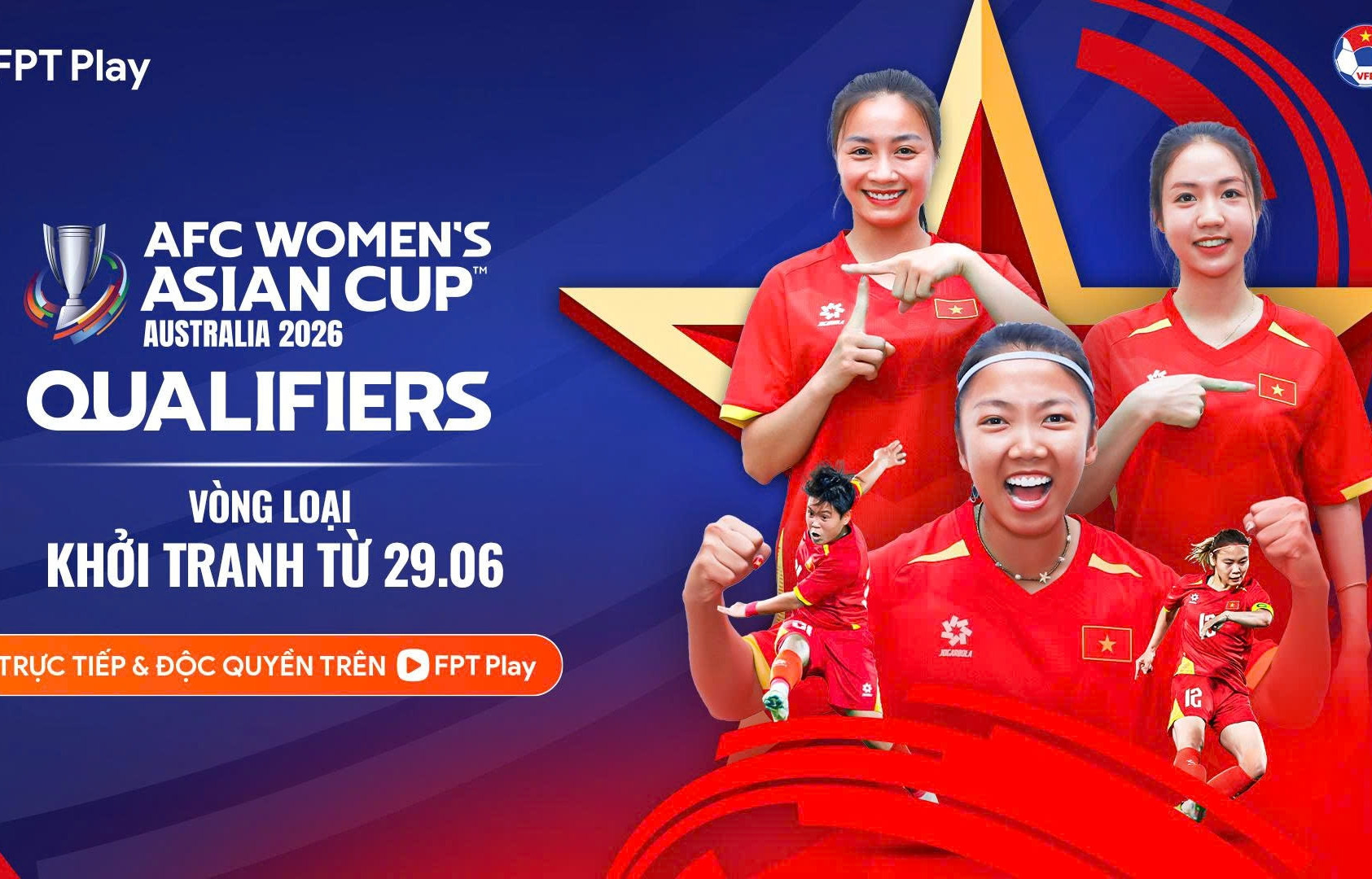 Lịch thi đấu của ĐT nữ Việt Nam tại vòng loại Asian Cup nữ 2026