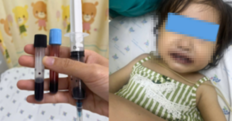 Máu của bé gái chuyển màu nâu đen sau khi ăn canh nấu bằng nước giếng