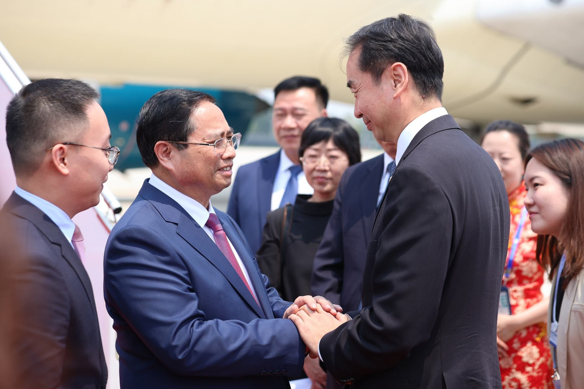 Thủ tướng Phạm Minh Chính tới Trung Quốc