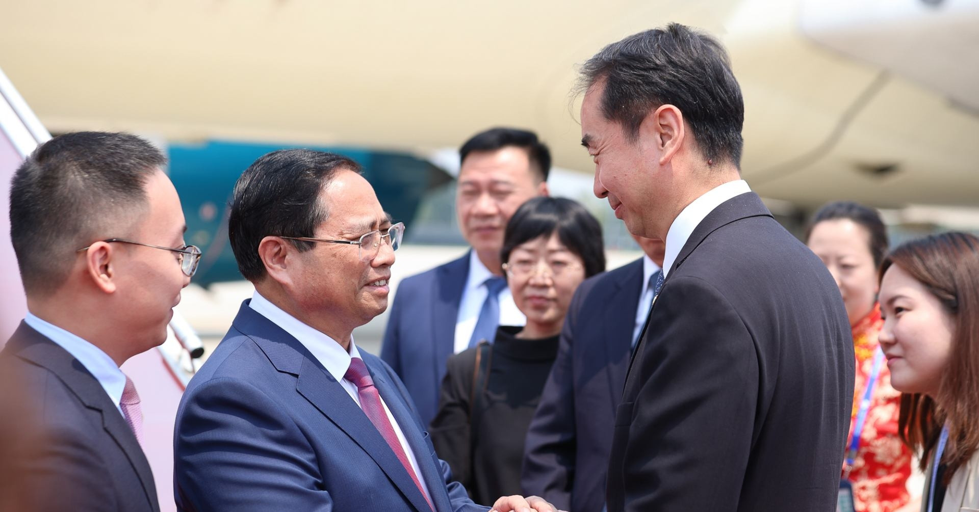 Thủ tướng Phạm Minh Chính tới Trung Quốc