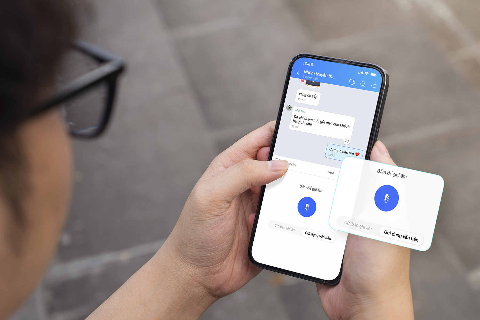 Zalo đưa AI hỗ trợ soạn tin nhắn văn bản bằng giọng nói